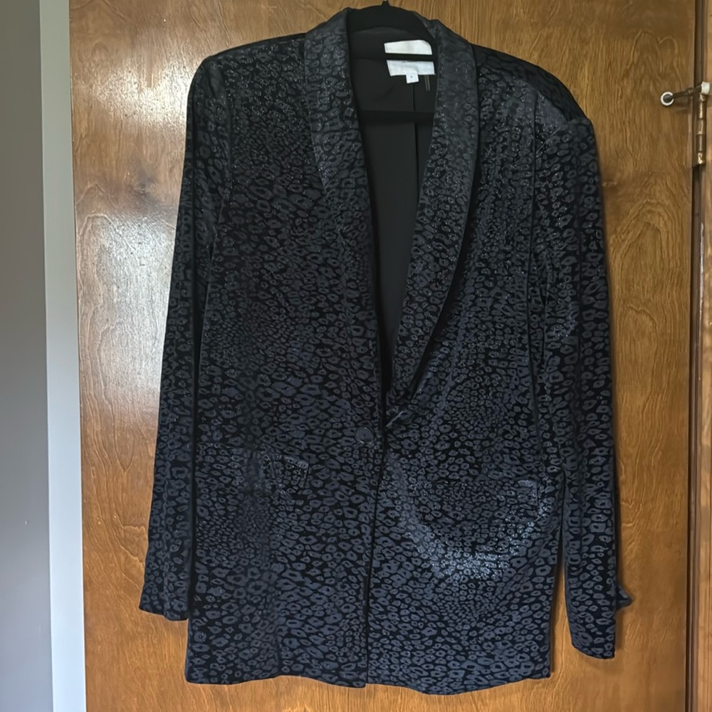 Grey Lab Blazer Black Velvet